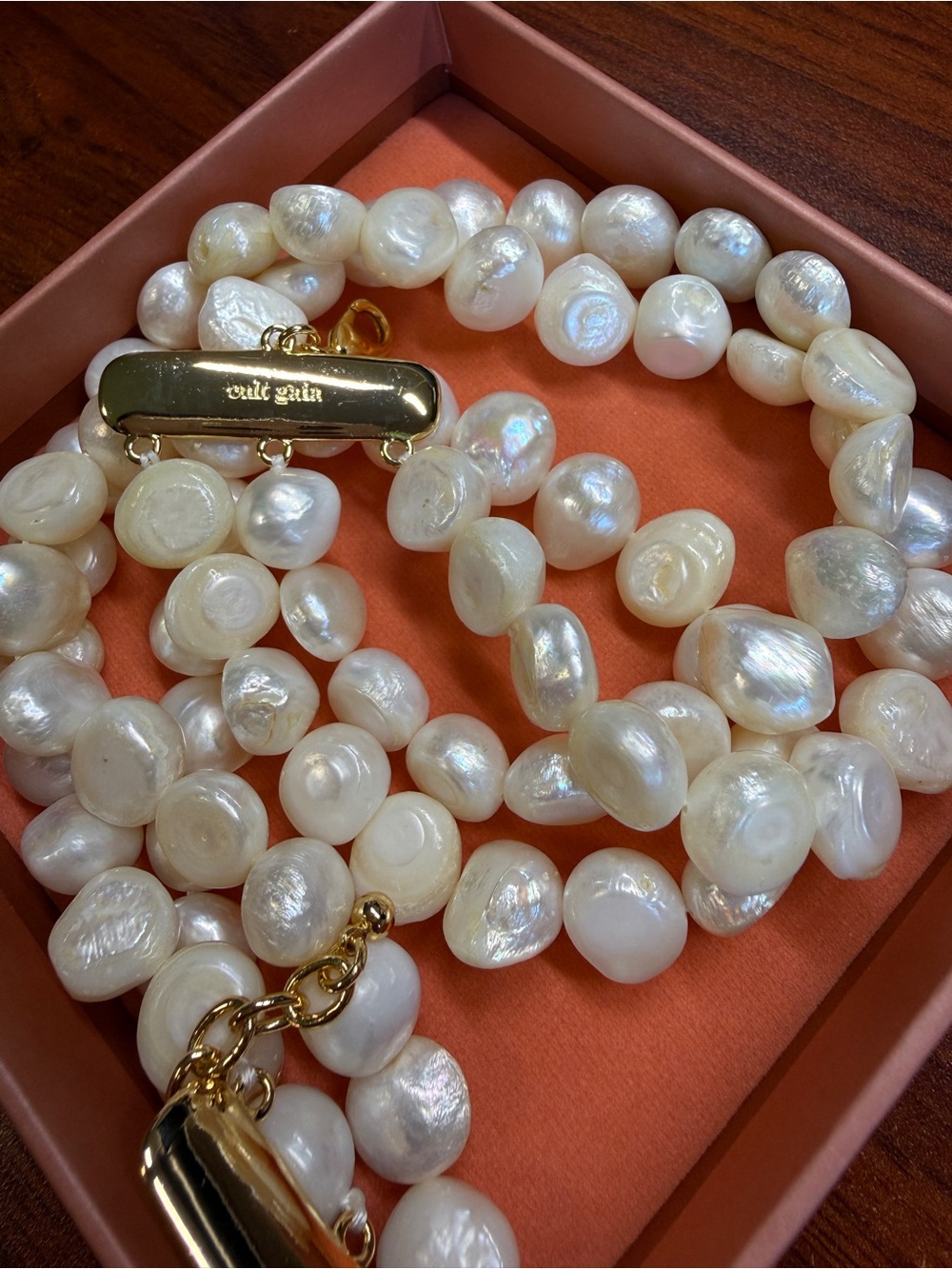 Cult Gaia Nora Pearl Choker Necklace Freshwater Keshi Wedding Bridal Classic - Picture 7 of 7
